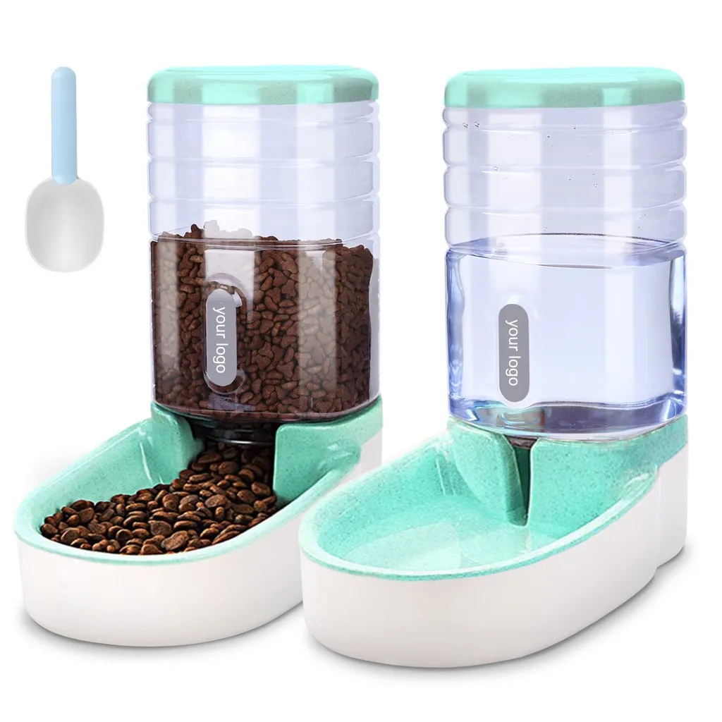 Luxury 3.8 L Large Capacity Smart Auto Automatic Pet Dog Cat Food Water Dispenser Bottle Bowl Pet Feeder