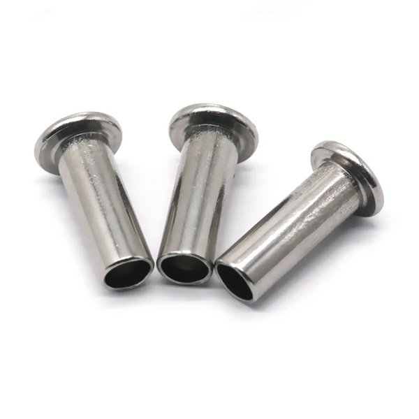 Customized Non-standard Stainless Steel  Aluminum Rivets Manufacturer Semi Tubular Rivet Stainless Steel Hollow Long Rivet