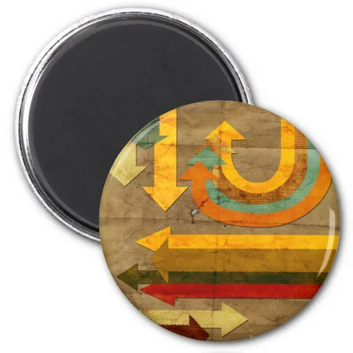 20 years factory custom design promotional tinplate round fridge kitchen magnet sticker for fridge