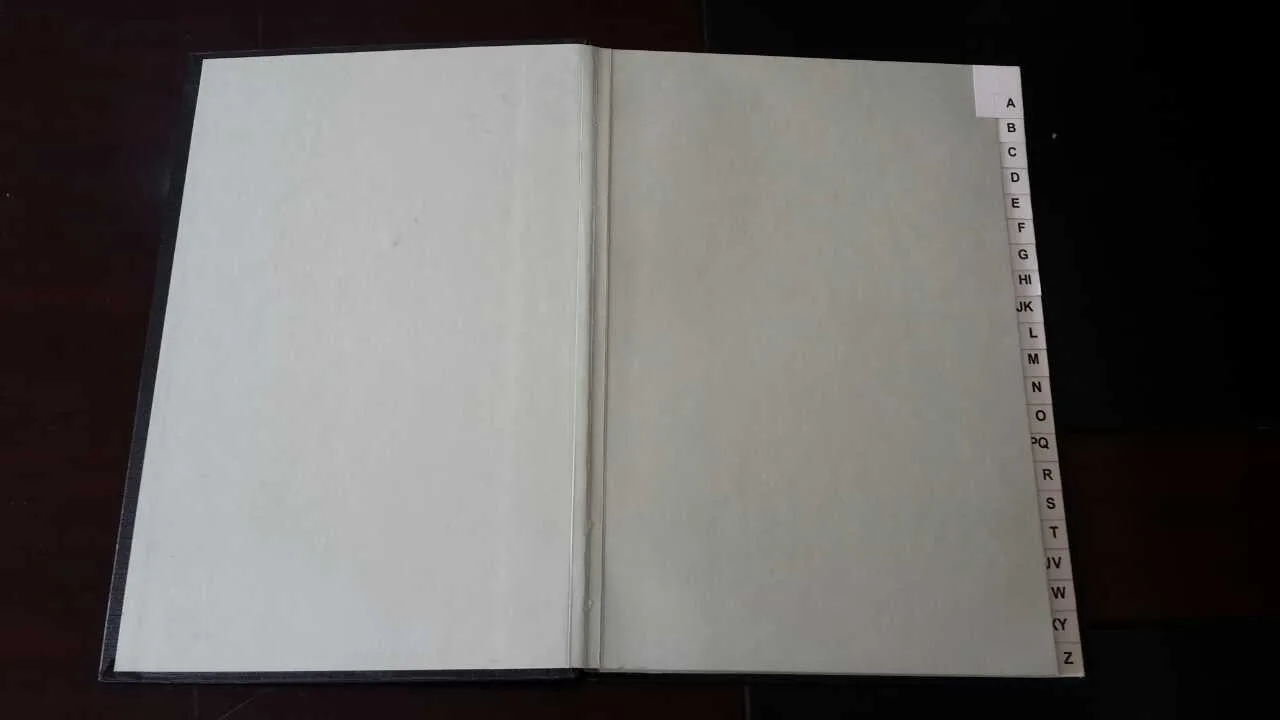 Горячая Распродажа жесткий чехол A-Z 22 листов папки подписи (настроить то что вы хотите)