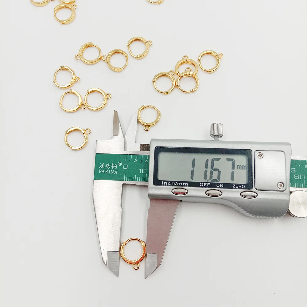 bulk price wholesale Jewelry Findings drop earring LOOP, DIY Earrings Accessories,brass with real 18K gold plating