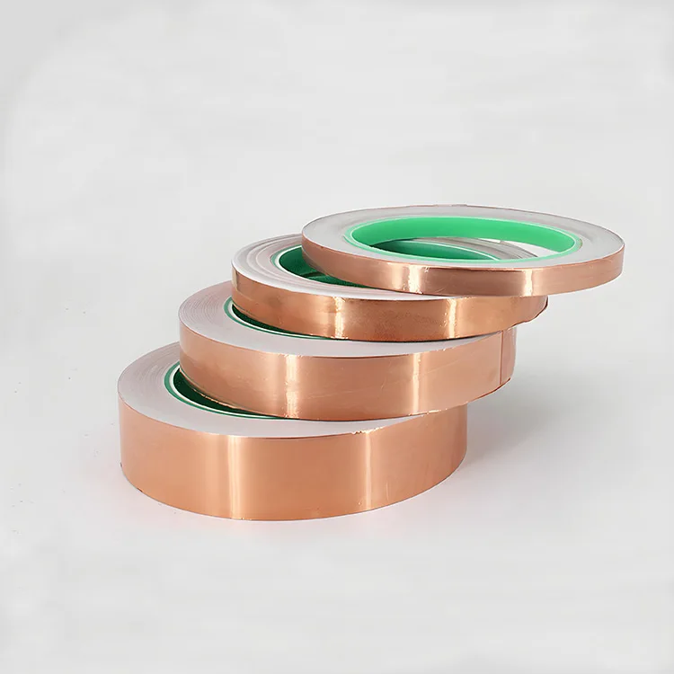 Copper Foil Tape Single and Double-sided Conductive Anti-radiation Electromagnetic Shielding Interference Strong Adhesive Tape