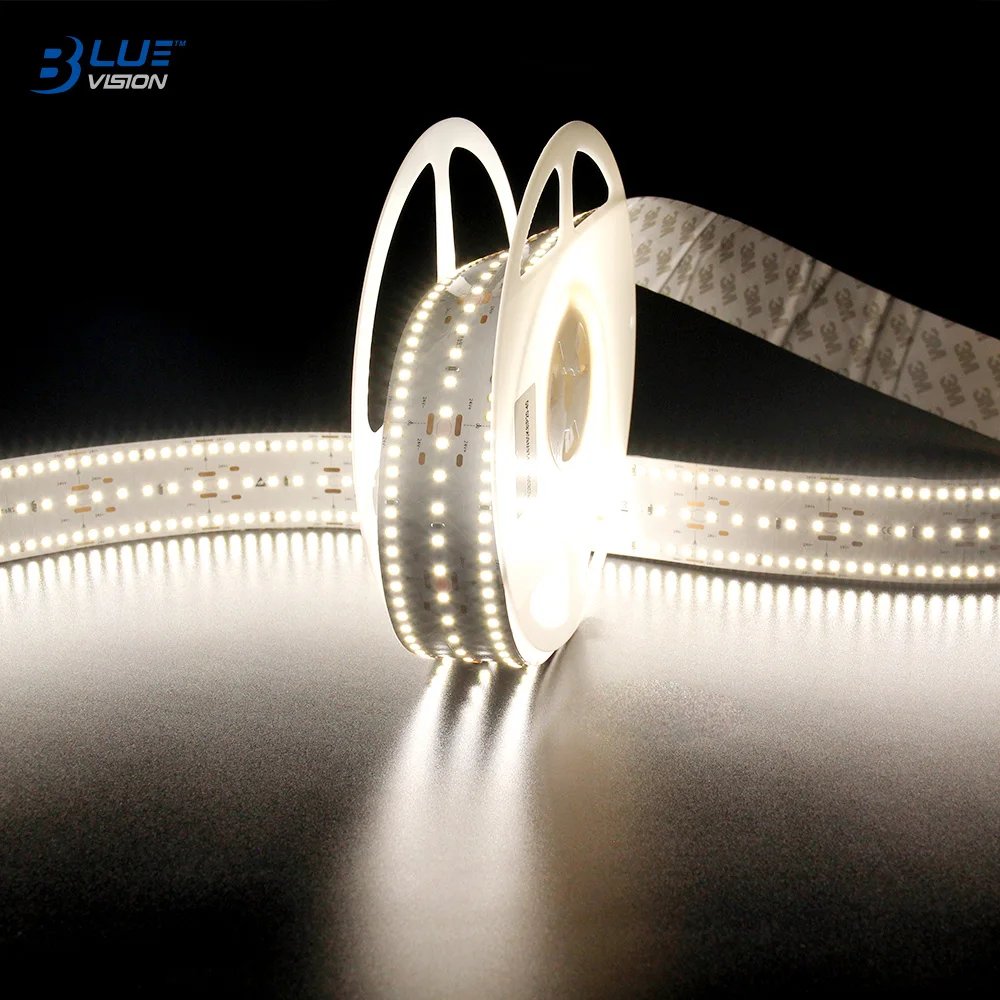 Bluevision SMD2835 420led 40mm led strip light 3000k~6000k ceiling led strip light compatible to led strip light motion sensor