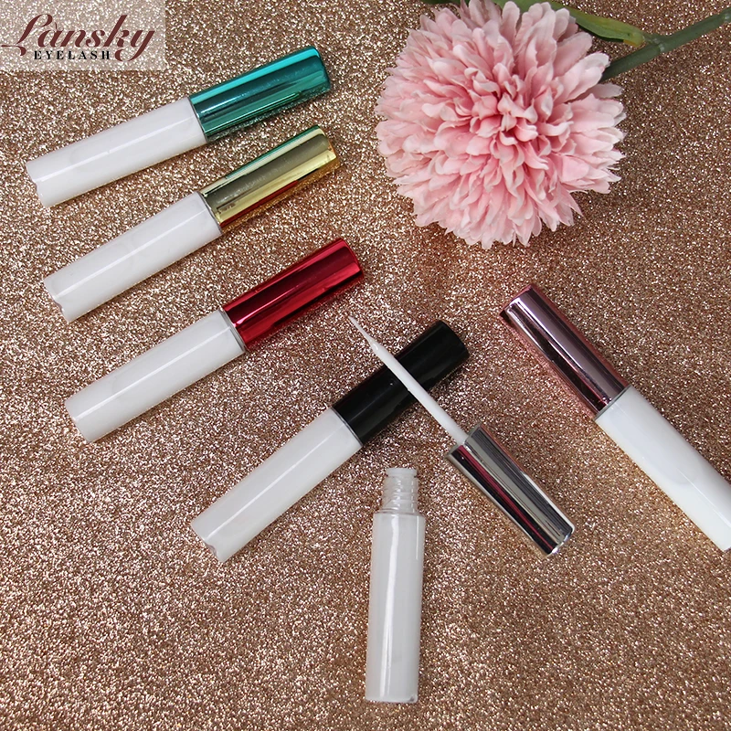 cheap professional rubber organic latex black fast drying small mink eye lash liner glue