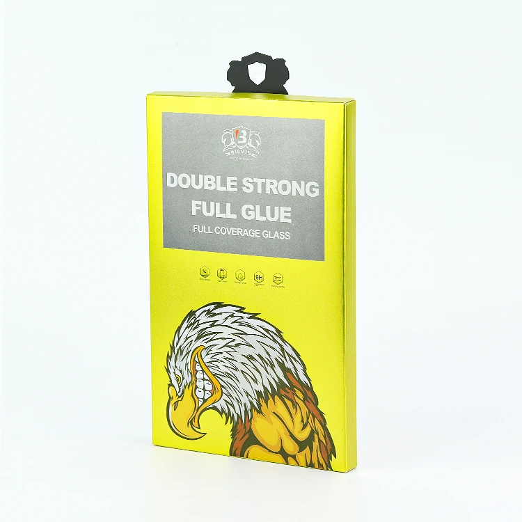 Изготовленный на заказ дизайн печатный экран мобильного телефона защитная пленка упаковочная коробка микро этикетка