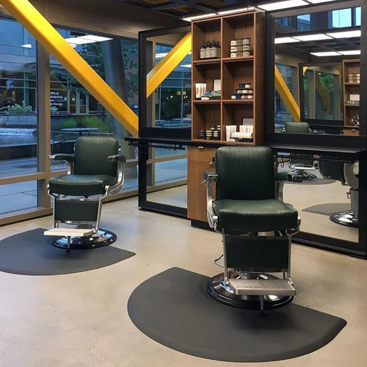 2023 China new ideas products  Anti Fatigue Salon Floor Mats for Hair Stylist Salon Barber Chair Barber Stations