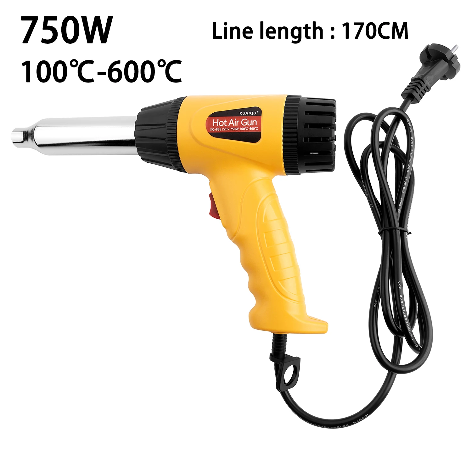 Customized Logo Portable 750w 220V Mobile Repair With Heating Core Tuyere Adjustable Electric Hot Air Gun Tools
