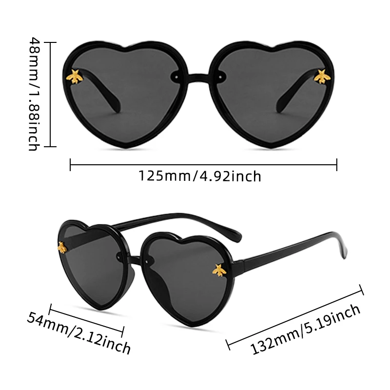 2024 New Children Cute Colors Animal Bee UV400 Sunglasses Baby Girls Outdoor Acrylic Sun Protection Sunglasses Kids Sun Glasses