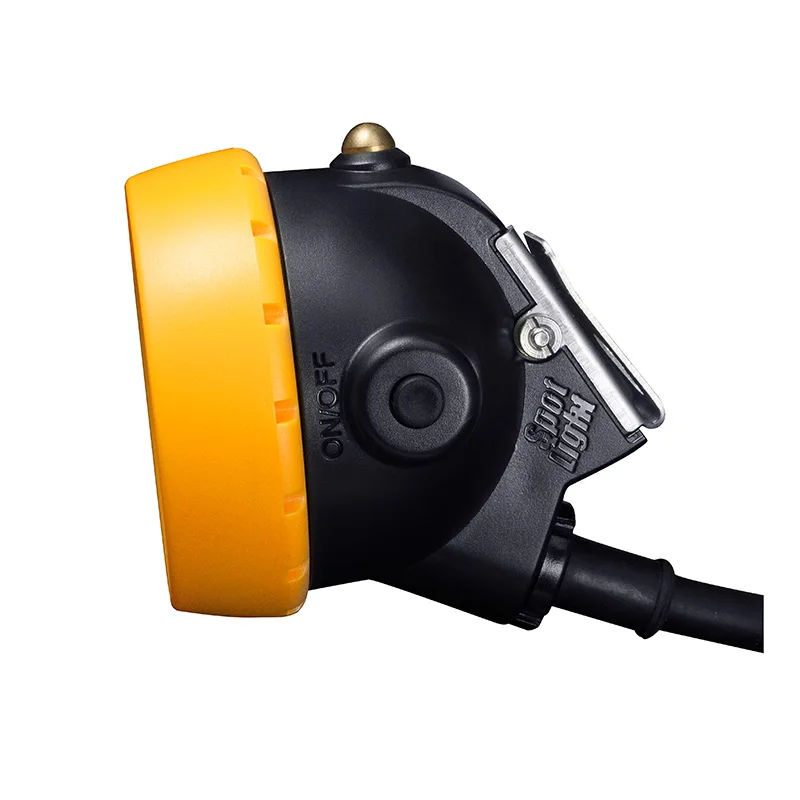 Blue Safety Rear Light Corded Led Miner lamp Rechargeable Mine Headlamp Mining Cap Lamp