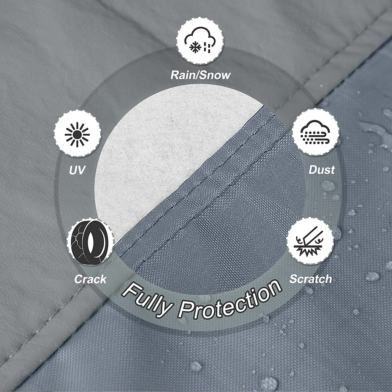 Tire Cover with Handle Seasonal Spare Tire Bag, Durable Winter Wheel Storage Tote Against Dust and Scratches, 4 Pack