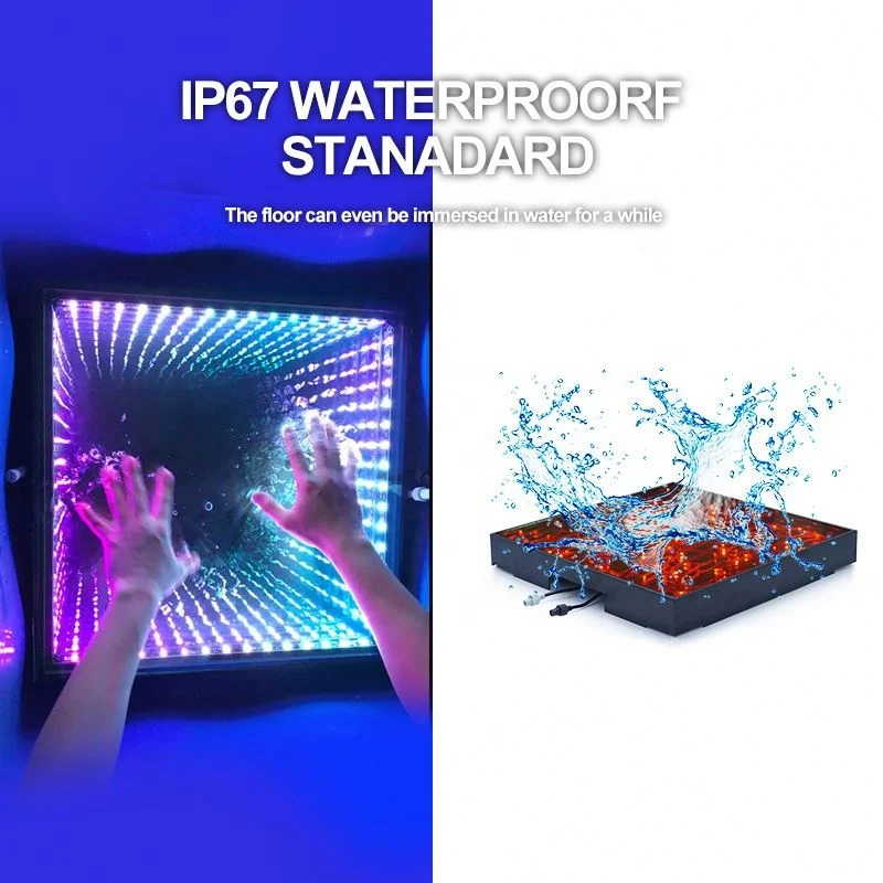 Beautiful Anti-Pressure Nightclub Decor Anti-Scratch Glass Rgb Led Dance Floor Panels