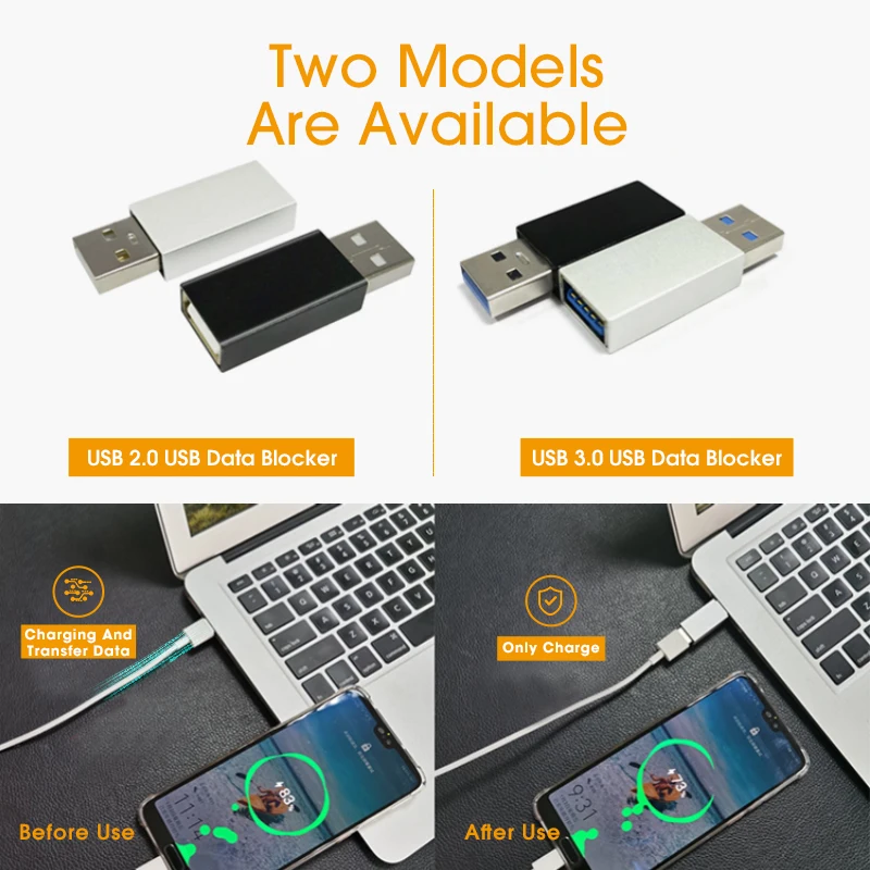  Блокировщик данных USB блокирует нежелательную передачу защищает телефон и планшеты от общественных зарядных станций взломать