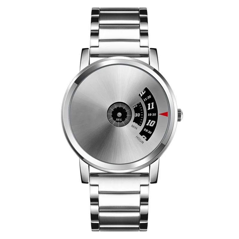 Custom Gents Watches Stainless Steel Special Dial Wrist Watch Men