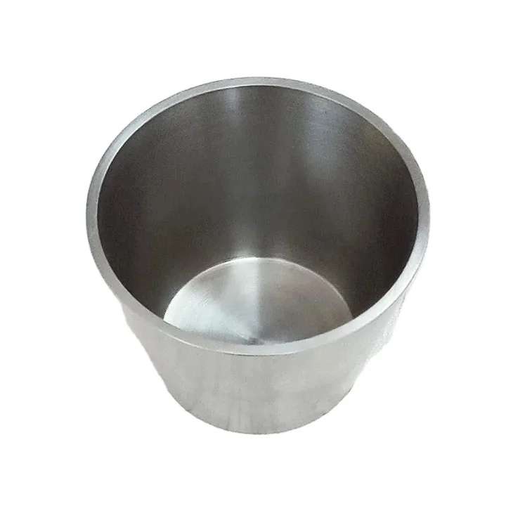 Hot selling good quality 99.95% zirconium alloy bright machined crucibles for industry