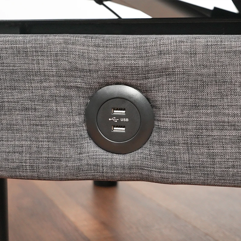 Folding Split King Sleep Adjustable Bed with Mattress for Seniors