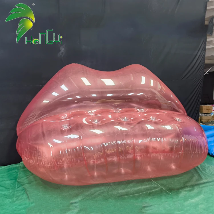 Giant advertising inflatable sofa, Big mouth air sofa inflatable transparent inflatable air sofa