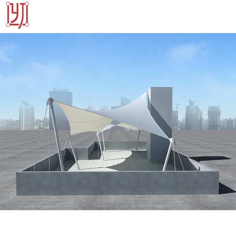 New wholesale steel frame marquee tensile membrane structure umbrella sunshade tent