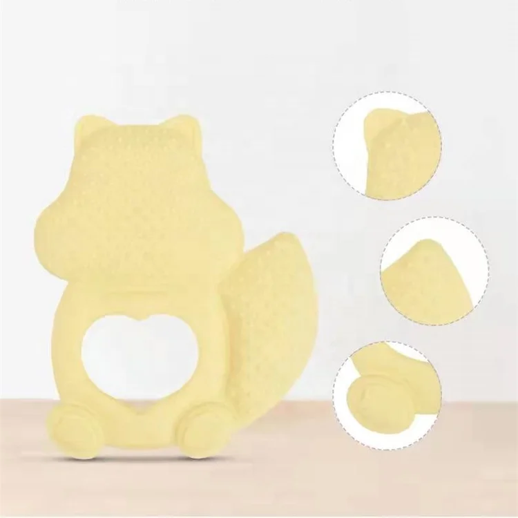 Food Grade Animal Baby Teether Sensory Toys BPA Free Baby Silicone Teether Teething Soothing Molar Toy