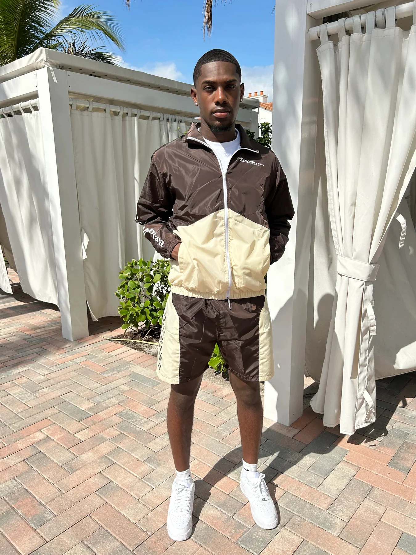 Windproof Men Short Zipper Hoodie Set Training Jogging Wear Tracksuits Custom Logo Nylon for Men Summer Adults Custom OEM ODM