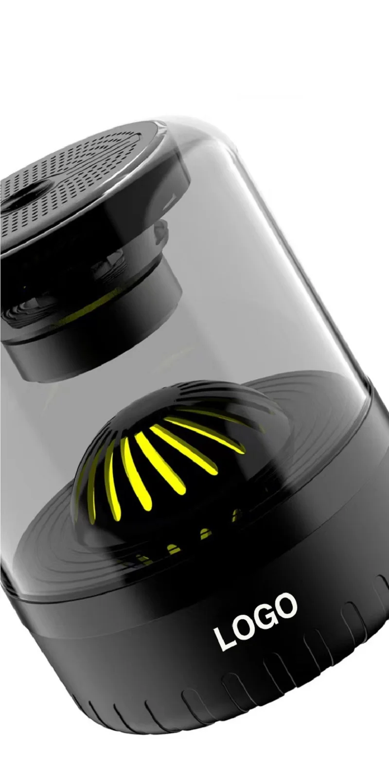 2022 Latest BT Speaker Portable RGB Ambient Lighting Crystal Clear FM Radio BT Breathing Lamp Speaker