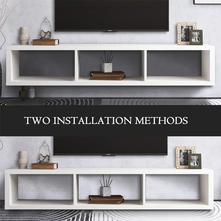 Entertainment Center Living Room Wall Mounted Floating Storage Shelf Media Television Table Cabinet TV Schrank Console Stand