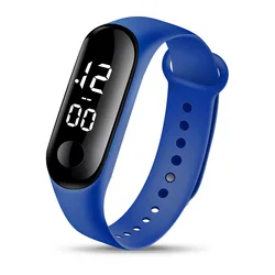 Promotional Gift LED Digital Watch, Casual Sport Electronic Wrist Watch Waterproof Electronic Watch Kids Swimming Touch Bracelet