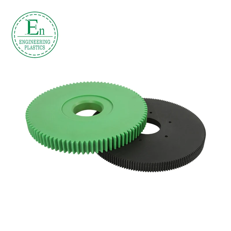 
Plastic manufacturers specializing in customized black polyformaldehyde POM plastic spur gear 
