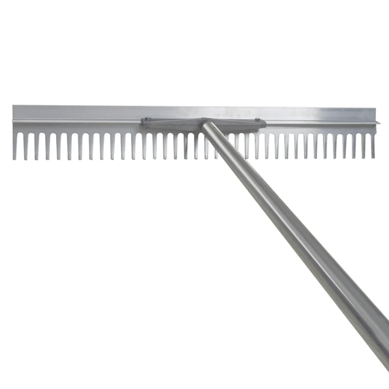 Custom Metal Aluminum Landscape Lawn Shed Row Screening Rake for Beach