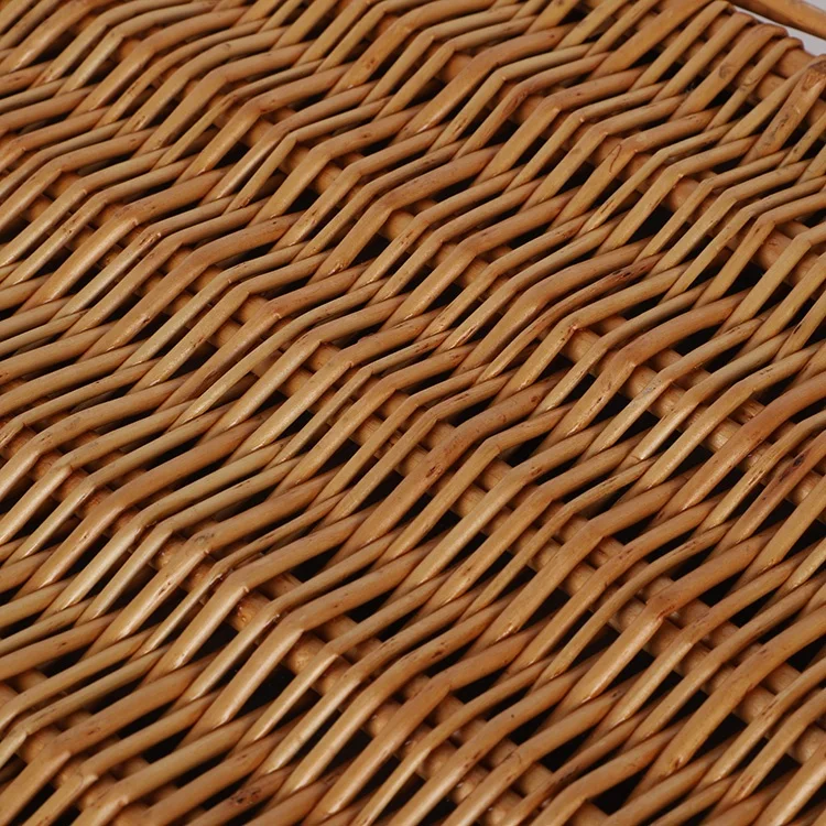Wholesale Christmas gift baskets empty hamper boxes gift picnic basket with liner