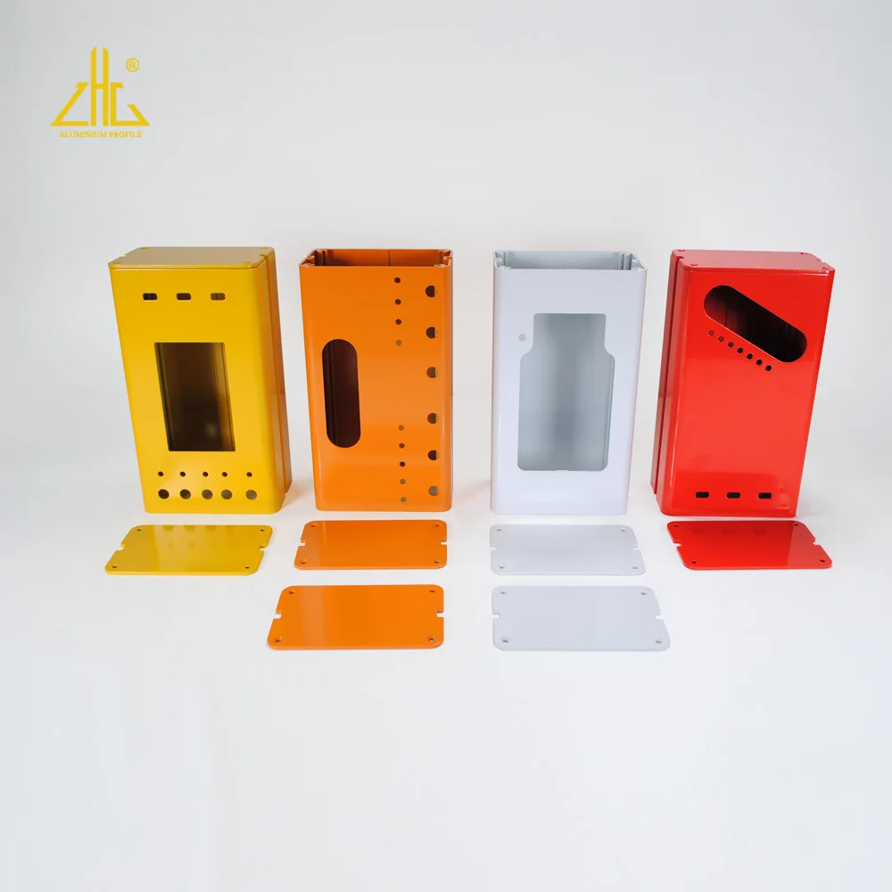 CNC Machined Aluminium Extrusion Electric box Custom Aluminum Electronic Enclosure Large Heat Sink