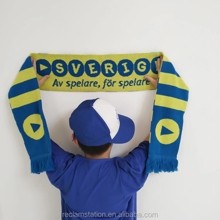 professional football match Memorial scarf,  high-quality customized soccer game souvenir muffler neckerchief scarves