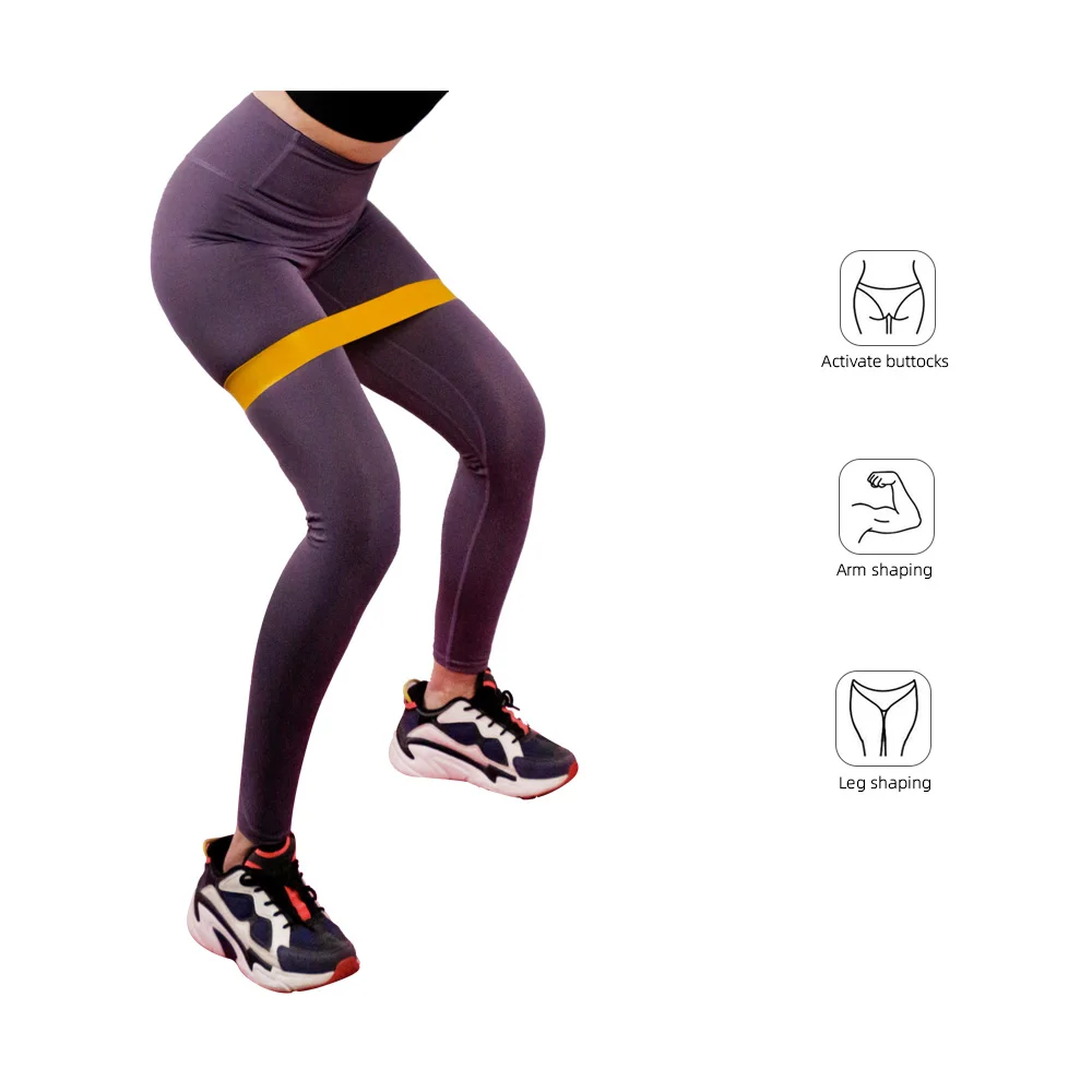 Popular Models Fitness Gym Trainer Latex Resistance Bands Sport Accessories Private Label Squat Buttocks Yoga Resistance Ring