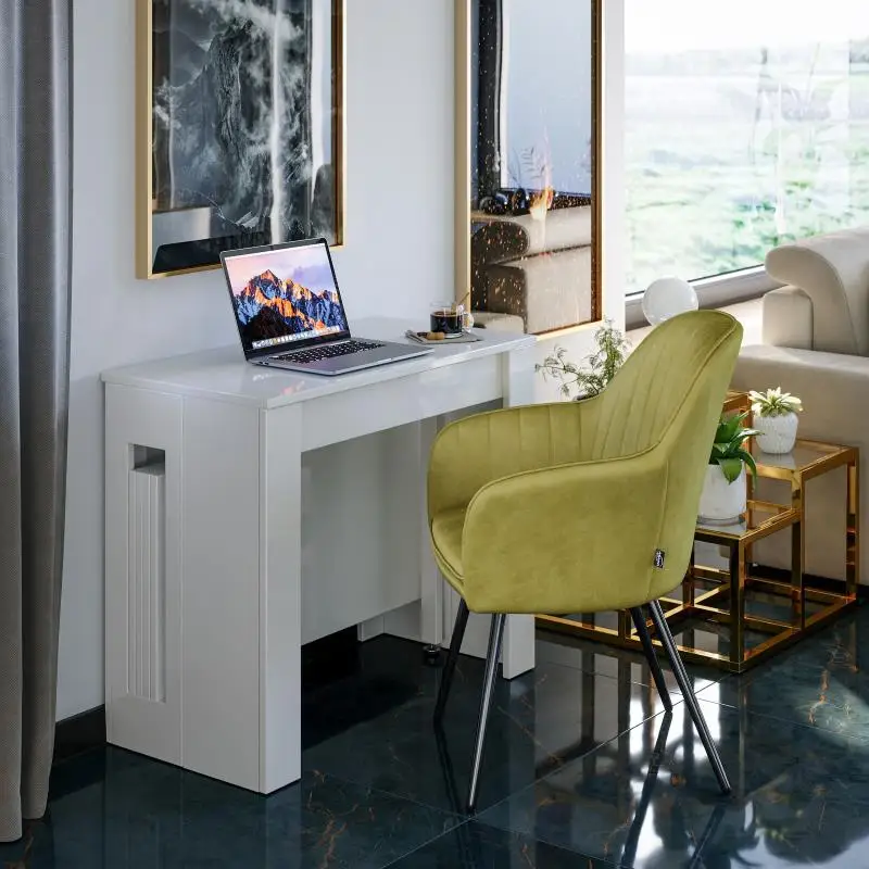 high quality online large used adjustable MDF wood retractable restaurant dining room table for sale