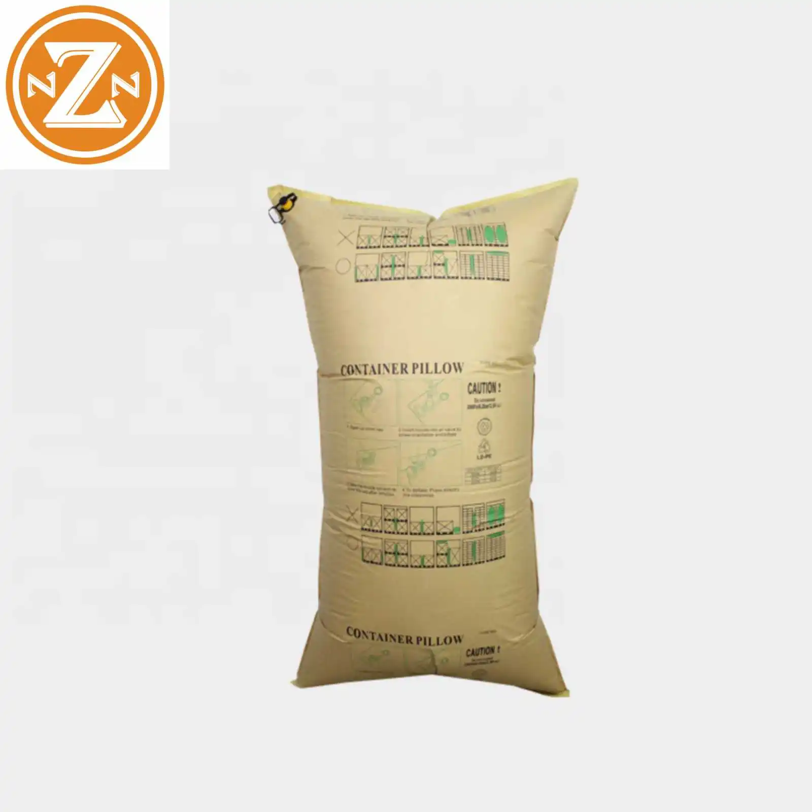  In Stock Factory Cheap Price Shock Resistance Shipping Container Inflatable Kraft Dunnage Bags Paper Air Bag