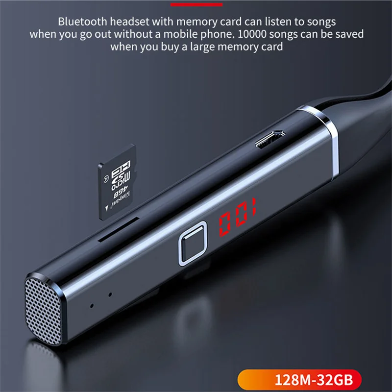 Led Headset Neckband Sports Music Noise Reduction In Ear 100 Hours True Wireless Stereo Headphones Earphone Tws S720