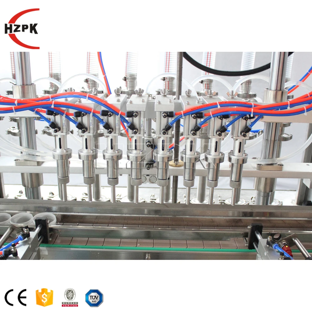 HZPK Automatic chili sauce paste detergent drinking water liquid bottle filling Packing Machine production line