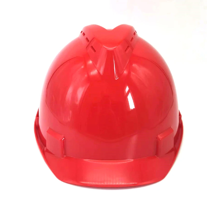 V SHAPE REINFORCED HDPE HELMET WITH BREATHABLE HOLE AND EARPHONE HOLE CONSTRUCTION WORKER PROTECTION HARD HAT