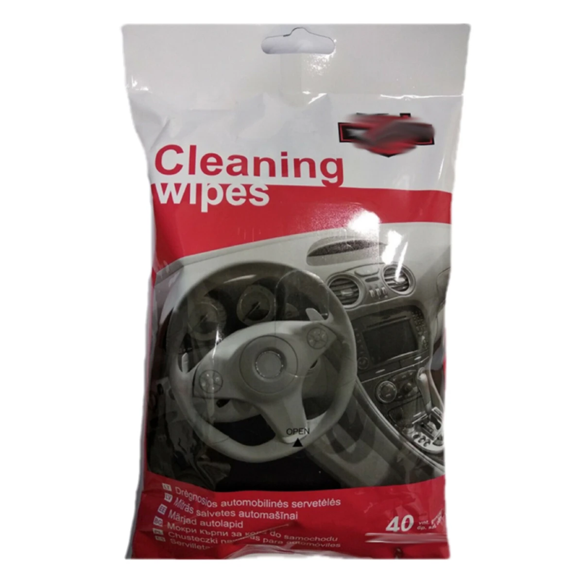 Factory Direct Car Wipes Exterior Cleaning 40 Count Wet Cleaning Wipes In Car