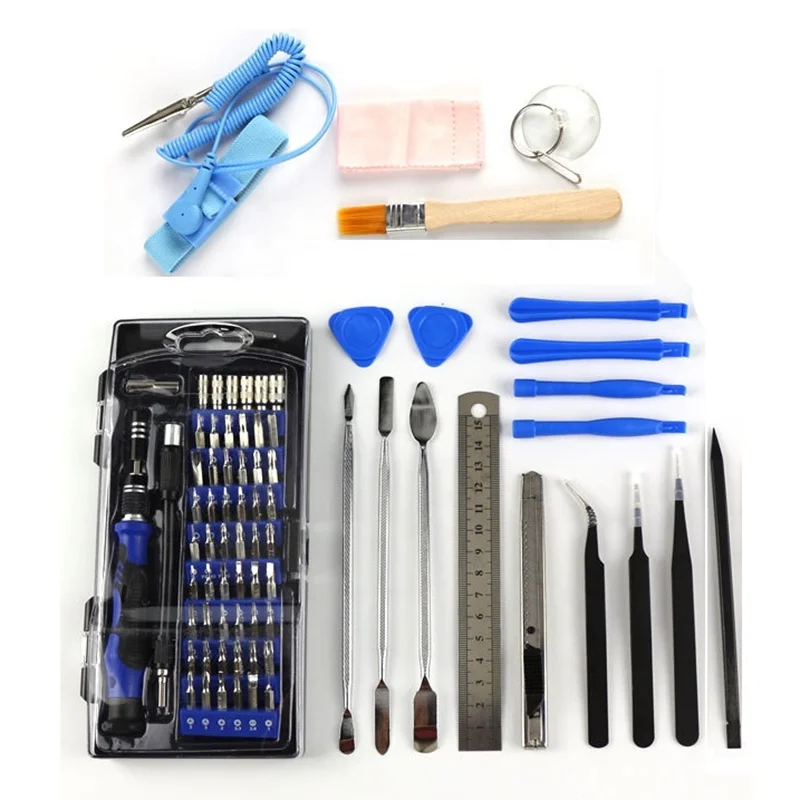Portable Bag 80 pcs Fix For iphone Watch Laptop Cell Phone Repair Kit Screwdrivers Set Mobile Repair Tools