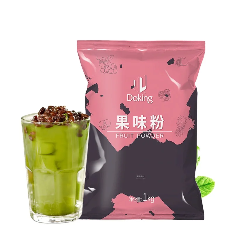 1 кг, Заводская поставка, ингредиенты для Пузырькового чая, фруктовый вкус, порошок для Пузырькового чая с ароматом маття