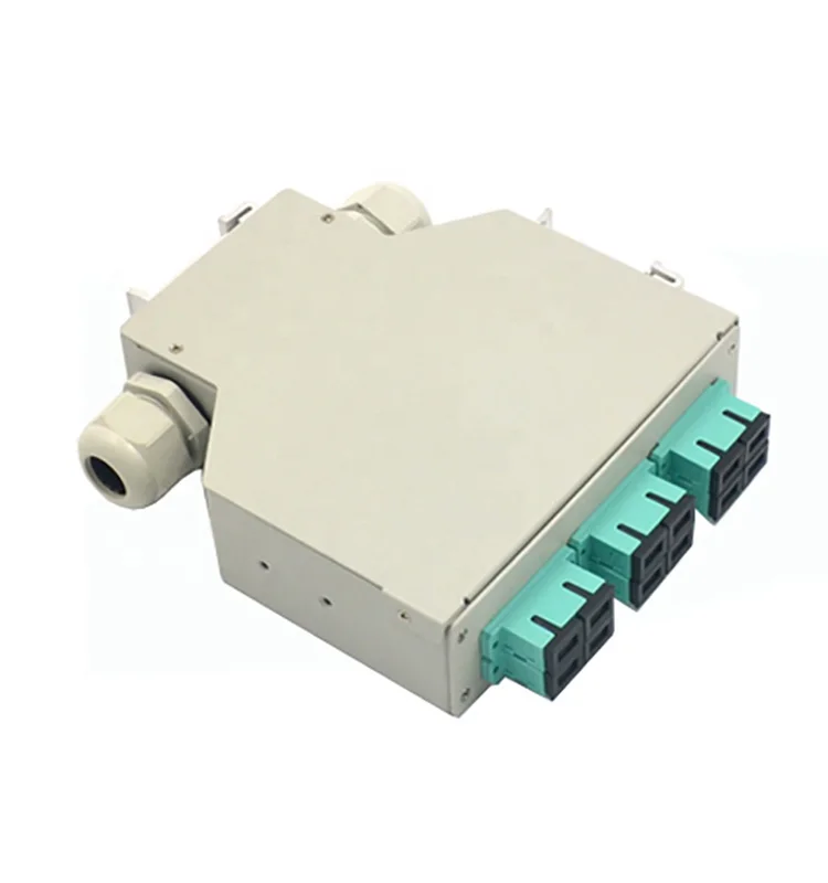 SC DX 6ports DIN rail fiber optic distribution box terminal box