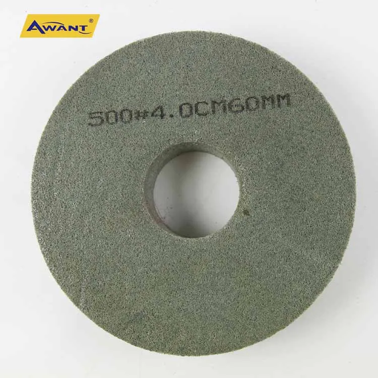 Non Woven Polishing Wheel 500 grit 8 inch Green for Metal Stainless Steel Cast Iron Alloy