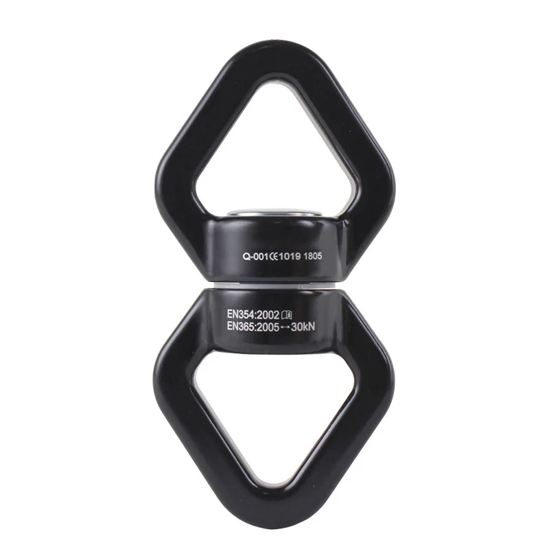 30KN Aviation Aluminum Alloy Swivel Swing Device Safety Carabiner For Yoga/Hammock