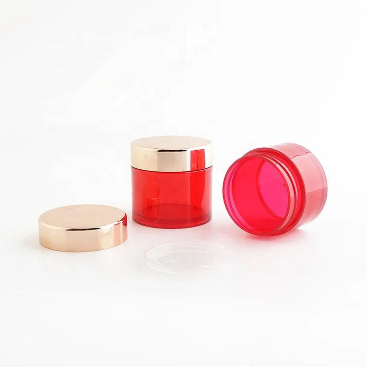 5ml 10ml 15ml 20ml 25ml 30ml 50ml 100ml Recyclable Rose Golden PETG Jar 1 Oz 8oz 5g 50g Frosted Rose Gold PETG Jars