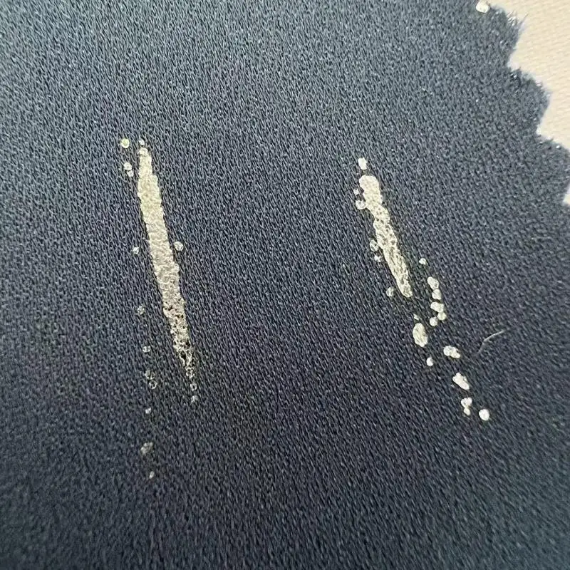 Elegant flowy shiny 100% polyester 75D chiffon fabric with glitter recycled fabric