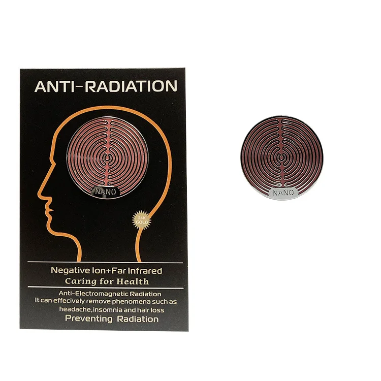 Customized battery protection stickers for 5g mobile phone radiation protectors with scalar energy negative ion stickers