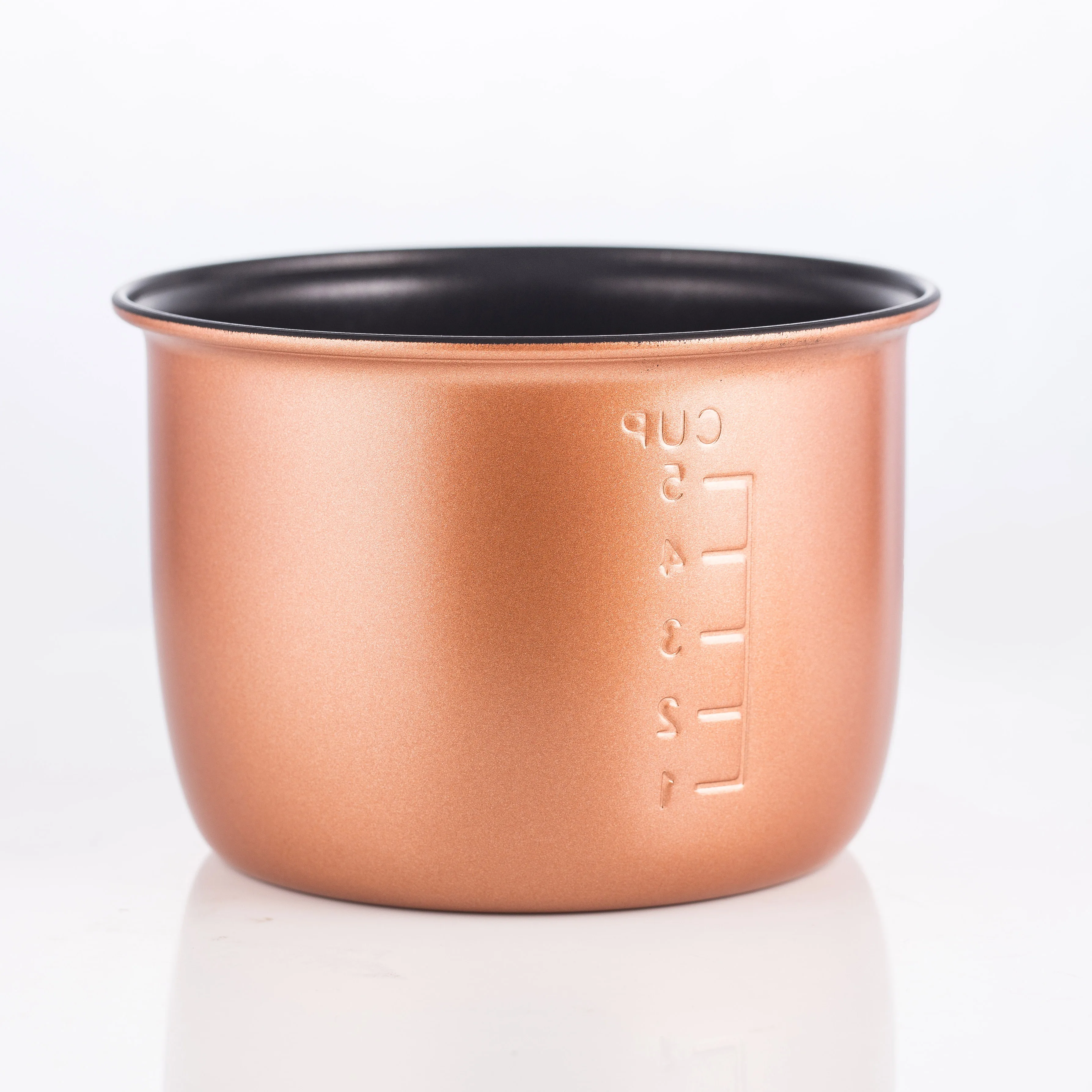 
RTS Replacement Aluminum Alloy Non Stick Coating Inner Pot 140*100mm for 1.2L Rice Cooker 