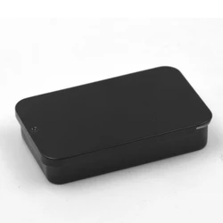 Металлическая мини-сахарная жестяная коробка скользящая крышка