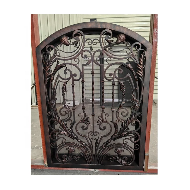 High Quality Simple White Iron Steel Window Design Security Window With Grill