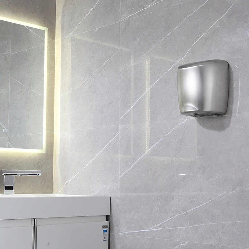 Kuaierte new compact small commercial prices electric ss stainless steel bathroom automatic sensor high speed hand air dryer